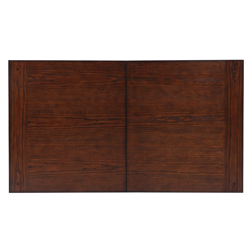 Bowery Hill Wood Coffee Table with Hidden Storage in Dark Oak