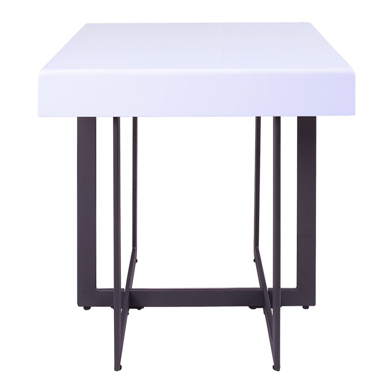 Bowery Hill 2-Piece Coffee Table Set with Storage Drawers in White