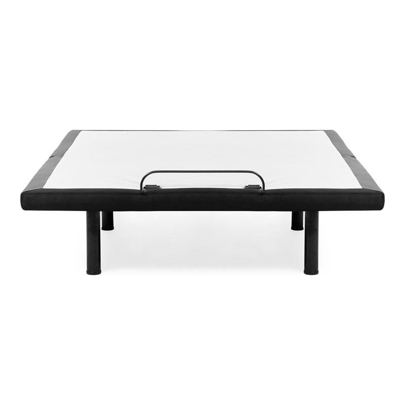 Bowery Hill Dual Motor Adjustable Full Bed Base in Black Metal