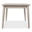 Bowery Hill Rectangular Dining Table in Grey with Wood Veneer Finish