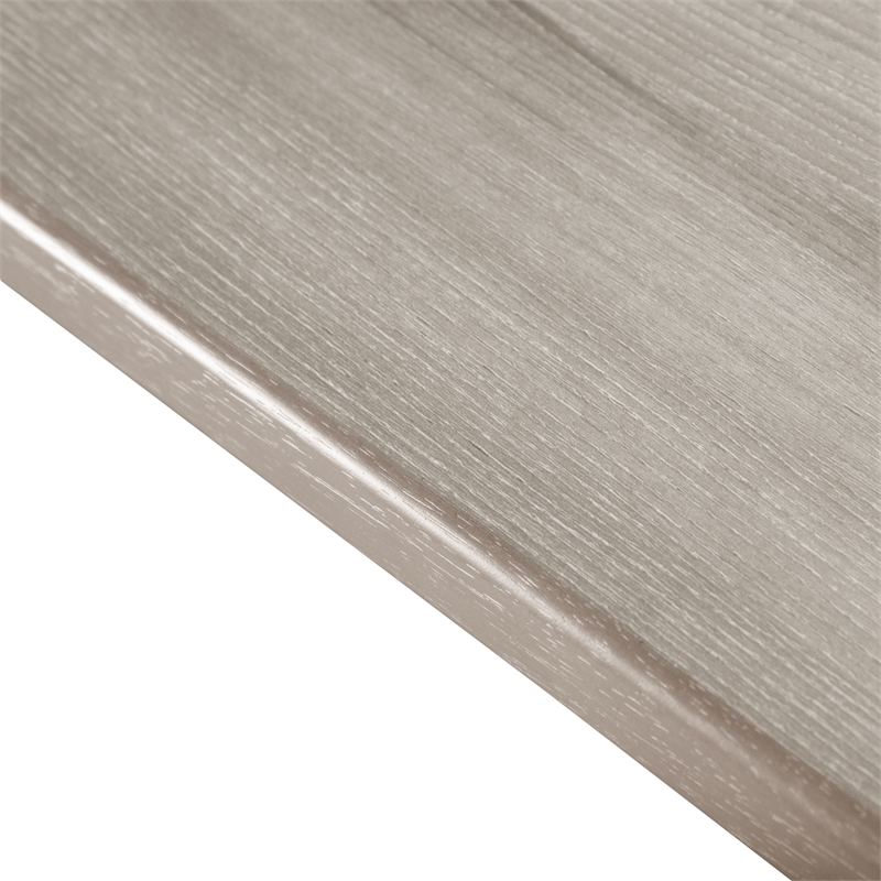 Bowery Hill Rectangular Dining Table in Grey with Wood Veneer Finish