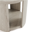 Bowery Hill 2-Piece Oval Cocktail Table Set in Oak Finish