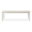 Bowery Hill Wood Extendable Dining Table in White Oak