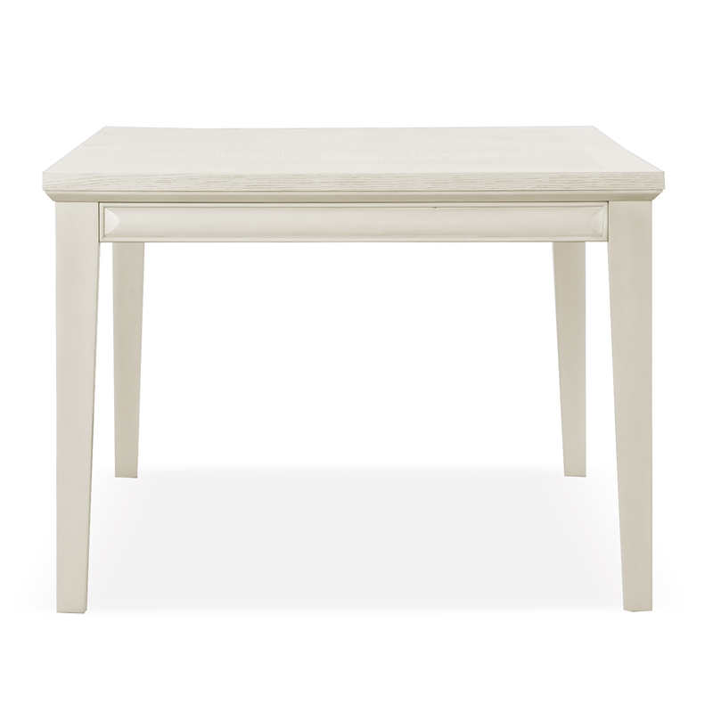 Bowery Hill Wood Extendable Dining Table in White Oak
