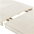 Bowery Hill Wood Extendable Dining Table in White Oak