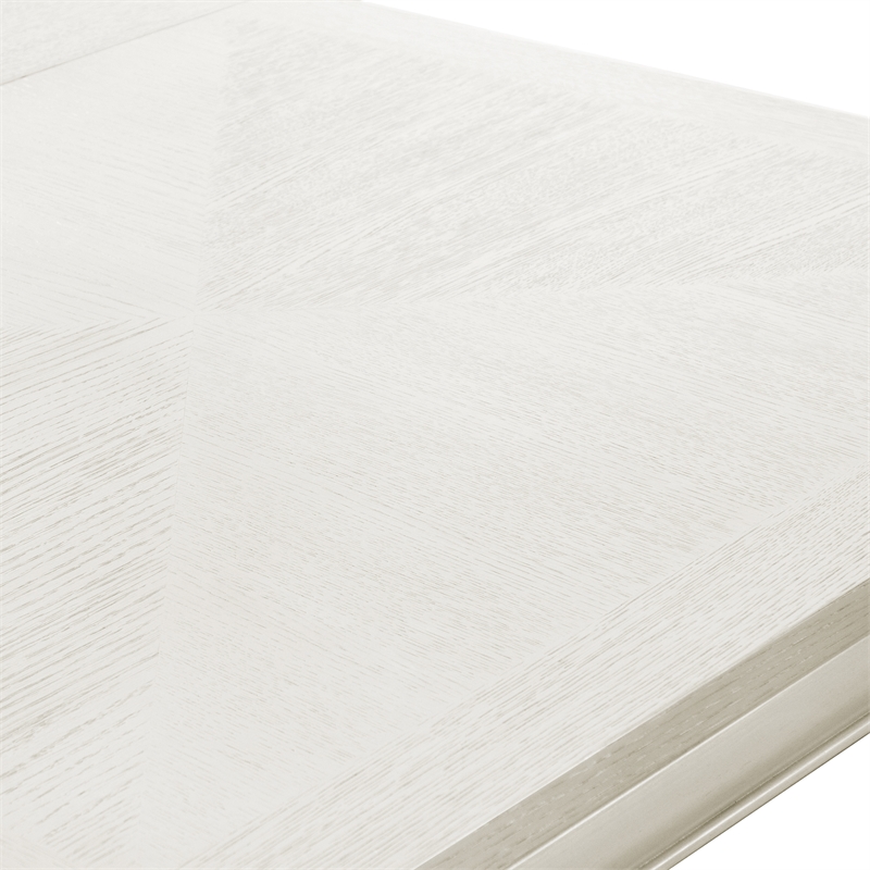 Bowery Hill Wood Extendable Dining Table in White Oak