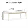 Bowery Hill Wood Extendable Dining Table in White Oak