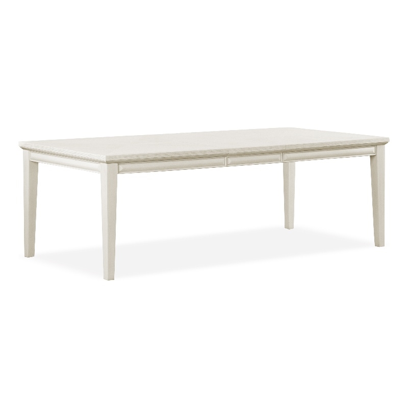 Bowery Hill Wood Extendable Dining Table in White Oak