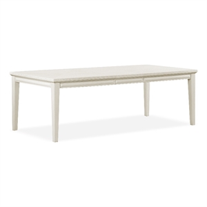 Bowery Hill Wood Extendable Dining Table in White Oak