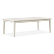 Bowery Hill Wood Extendable Dining Table in White Oak