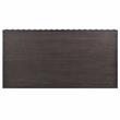 Bowery Hill 2-Piece Metal Coffee Table Set Walnut Finish Contemporary Style