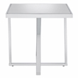 Bowery Hill Metal 3-Piece Coffee Table Set in Chrome