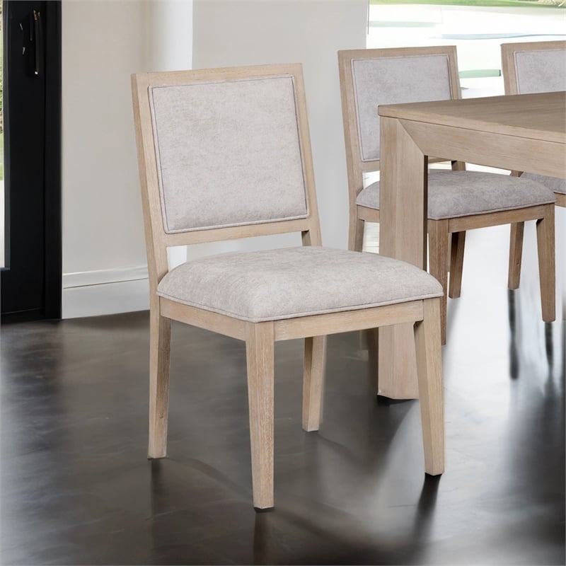 Bowery Hill Solid Wood Side Chairs in Tawny (Set of 2)