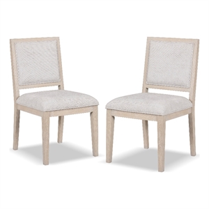 Bowery Hill Solid Wood Side Chairs in Tawny (Set of 2)