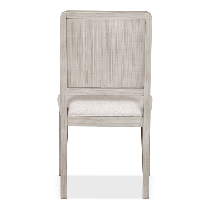 Bowery Hill Set of 2 Rubberwood Side Chairs in Natural Oak Finish