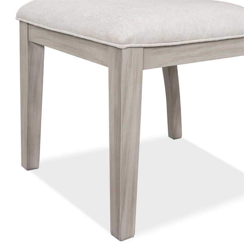 Bowery Hill Set of 2 Rubberwood Side Chairs in Natural Oak Finish