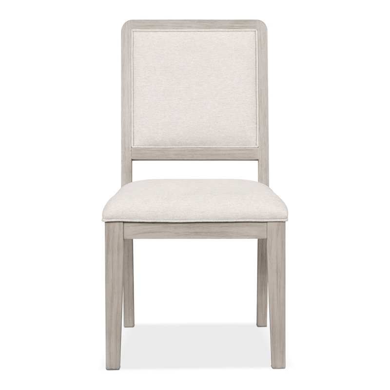 Bowery Hill Set of 2 Rubberwood Side Chairs in Natural Oak Finish