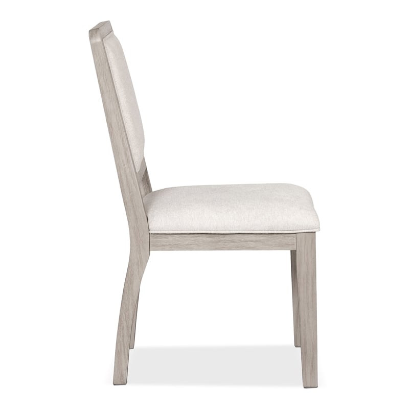 Bowery Hill Set of 2 Rubberwood Side Chairs in Natural Oak Finish