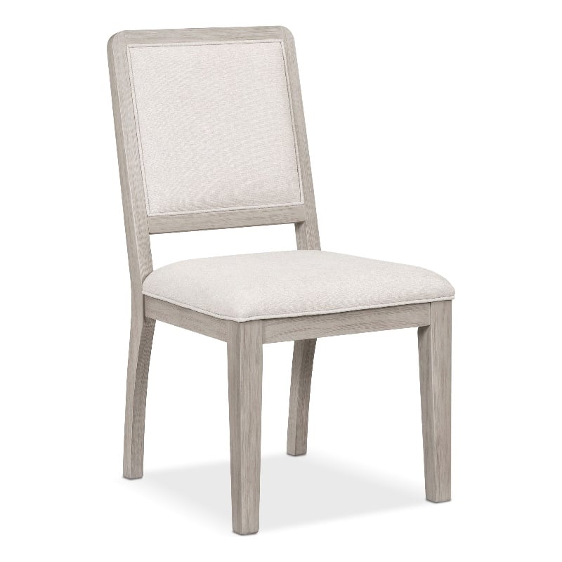 Bowery Hill Set of 2 Rubberwood Side Chairs in Natural Oak Finish