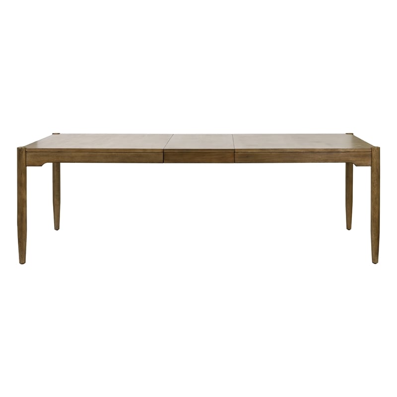 Bowery Hill Modern Wood Rectangular Dining Table in Brown Finish