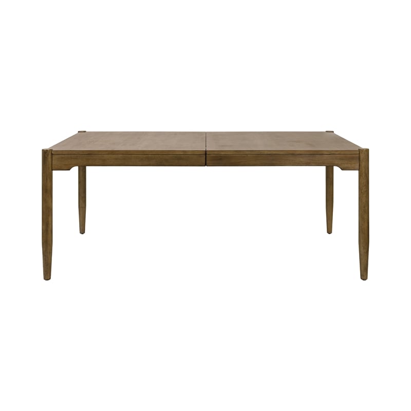 Bowery Hill Modern Wood Rectangular Dining Table in Brown Finish
