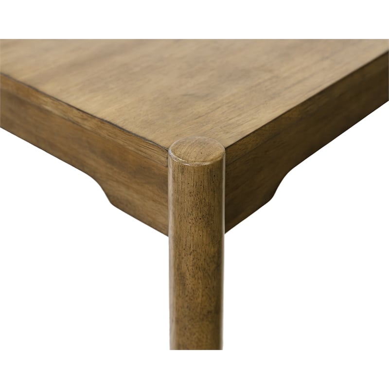 Bowery Hill Modern Wood Rectangular Dining Table in Brown Finish
