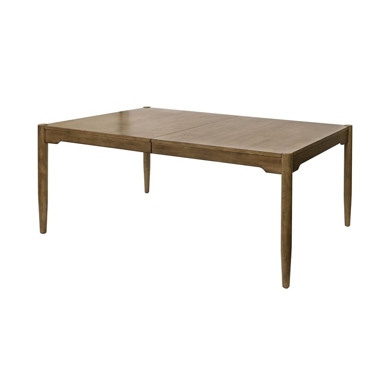 Bowery Hill Modern Wood Rectangular Dining Table in Brown Finish