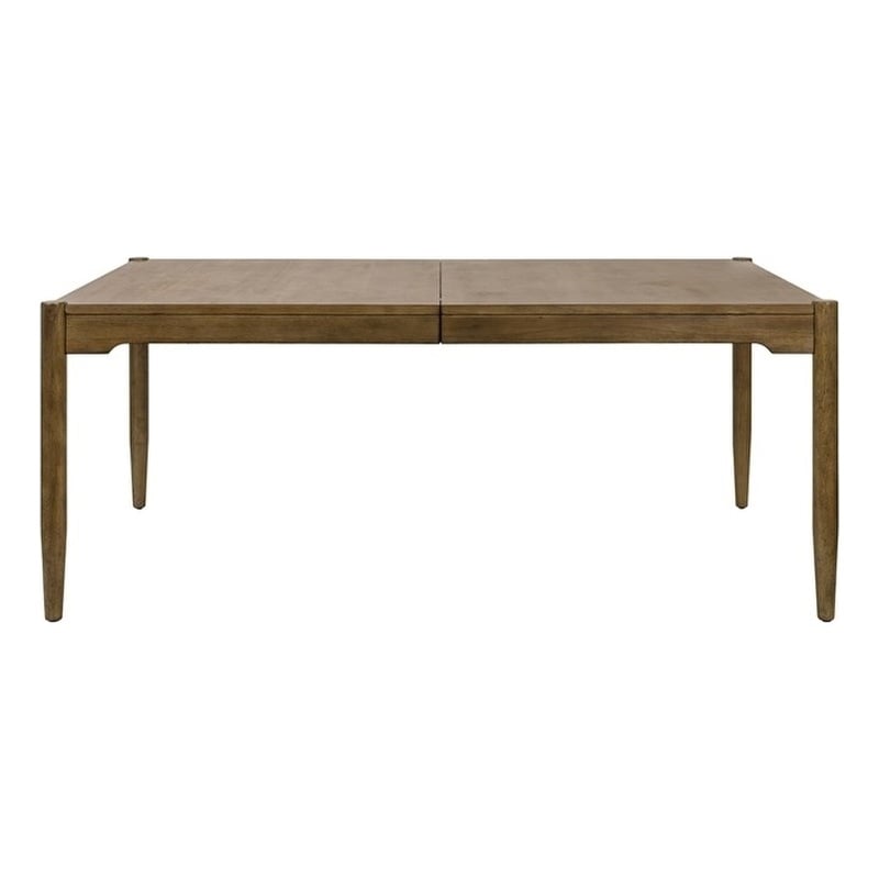 Bowery Hill Modern Wood Rectangular Dining Table in Brown Finish