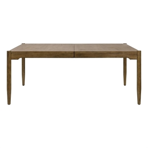 Bowery Hill Modern Wood Rectangular Dining Table in Brown Finish