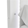 Bowery Hill LED Light King Bed Frame in White Finish