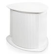 Bowery Hill 2-Piece White Coffee and End Table Set with Storage