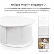 Bowery Hill 2-Piece White Coffee and End Table Set with Storage