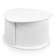 Bowery Hill 2-Piece White Coffee and End Table Set with Storage