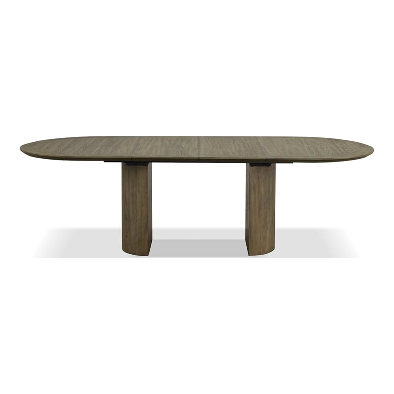 Bowery Hill Extendable 7-Piece Dining Table Set in Oak Finish