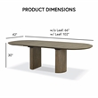 Bowery Hill Extendable 7-Piece Dining Table Set in Oak Finish