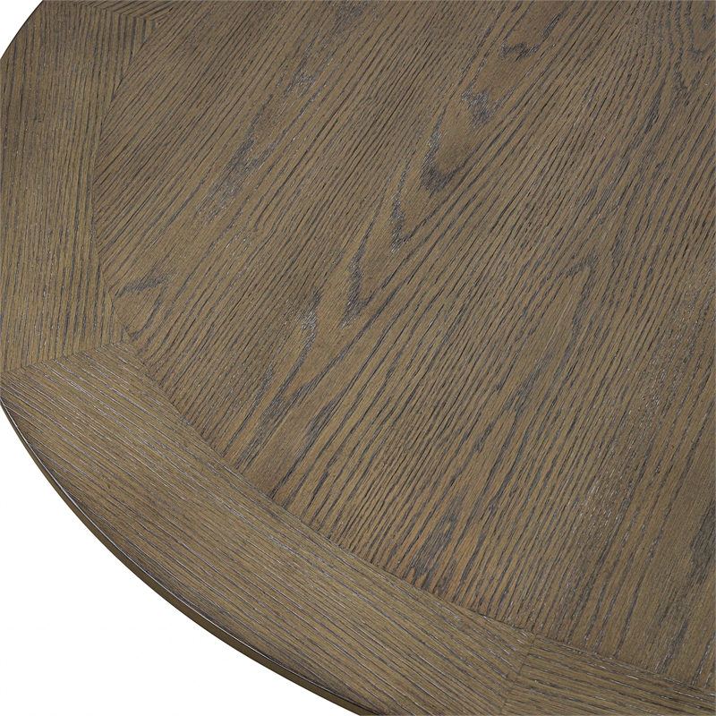 Bowery Hill Extendable 9-Piece Dining Table Set in Oak Finish