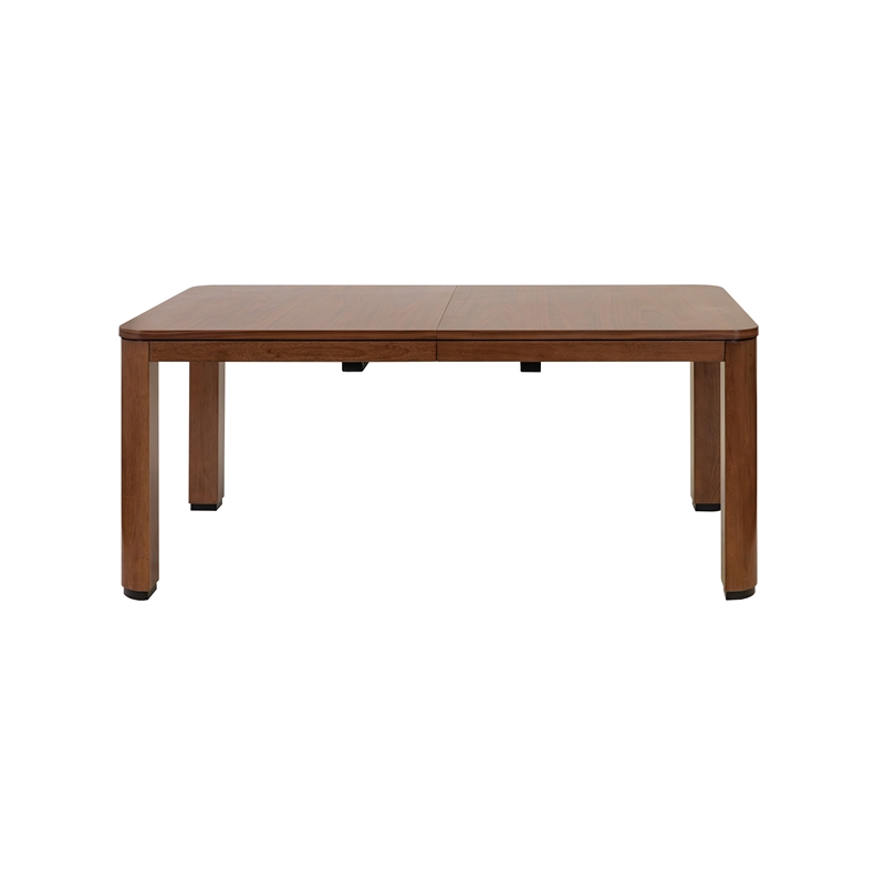 Bowery Hill Wood Dining Table with 8 Chairs in Walnut Finish