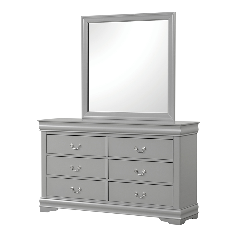 Bowery Hill 4-Piece Twin Bedroom Set in Gray Solid Wood