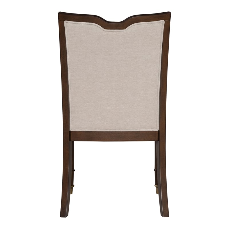 Bowery Hill Solid Wood Side Chairs in Dark Cherry (Set of 2)
