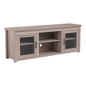 Bowery Hill Engineered Wood TV Stand up to 80&quot TVs Gray Wash Oak with Storage