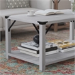 Bowery Hill 2-Tier Engineered Wood Coffee Table in Aspen Gray