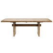 Bowery Hill Rectangular Wood Dining Table in Brown with Mortise Base