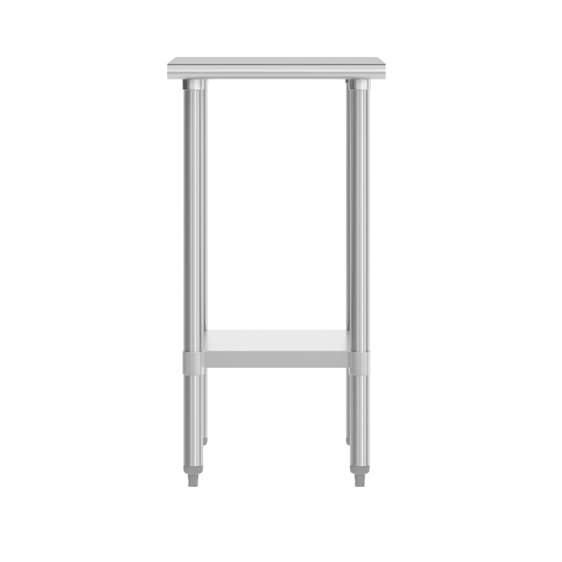 Bowery Hill Stainless Steel Work Table with Adjustable Undershelf 24x18