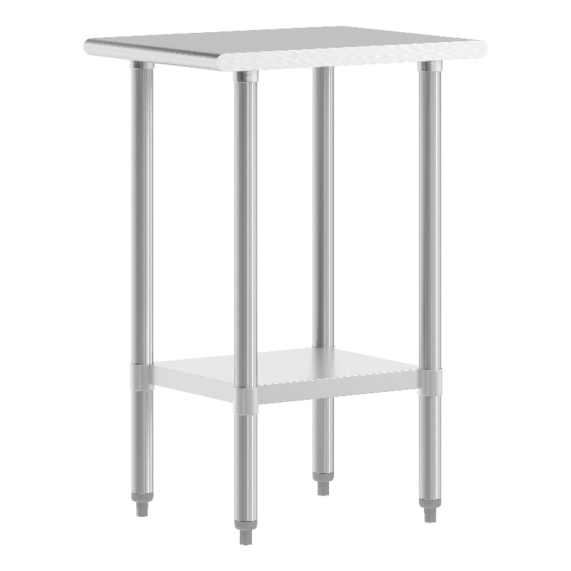 Bowery Hill Stainless Steel Work Table with Adjustable Undershelf 24x18