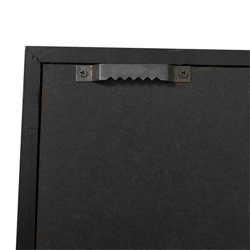 Bowery Hill 24 x 36 Lockable Jersey Display Case in Black with Foam Board