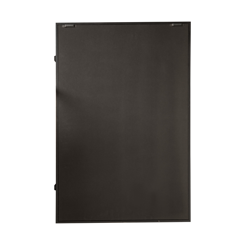 Bowery Hill 24 x 36 Lockable Jersey Display Case in Black with Foam Board