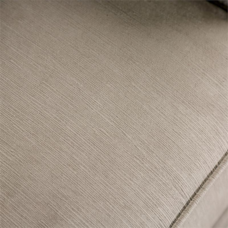 Bowery Hill Transitional Chenille Upholstered Sofa in Light Brown