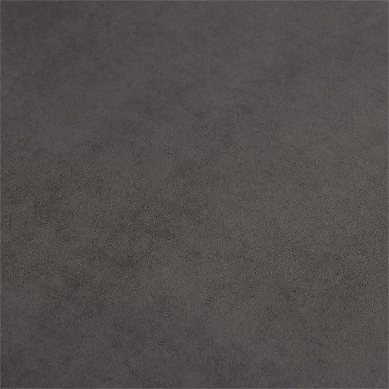 Bowery Hill Fabric Adjustable Headrest Sectional in Dark Gray