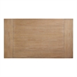 Bowery Hill Solid Wood Rectangular Dining Table in Natural Finish with Shelf