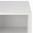 Bowery Hill Modern Wood Storage End Table in White with Drawer